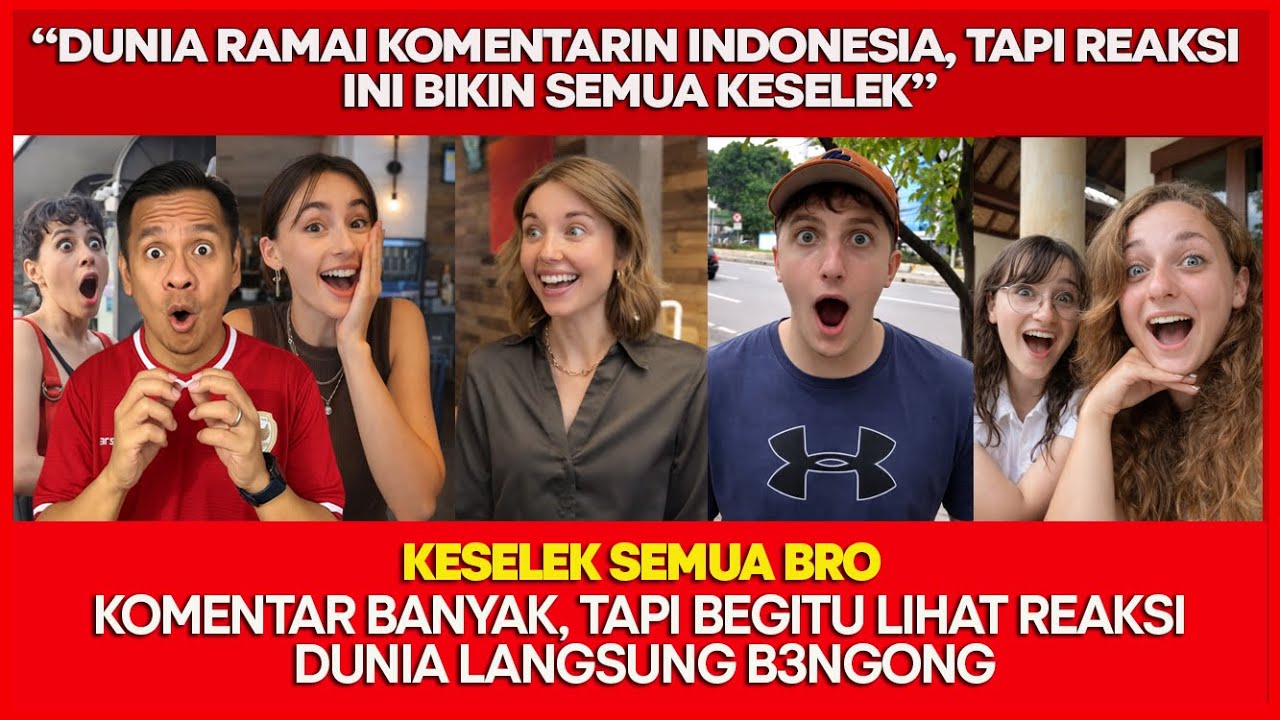 GIL4! DUNIA RAMAI NGATUR INDONESIA, REAKSI INI MALAH BIKIN MEREKA TERDIAM