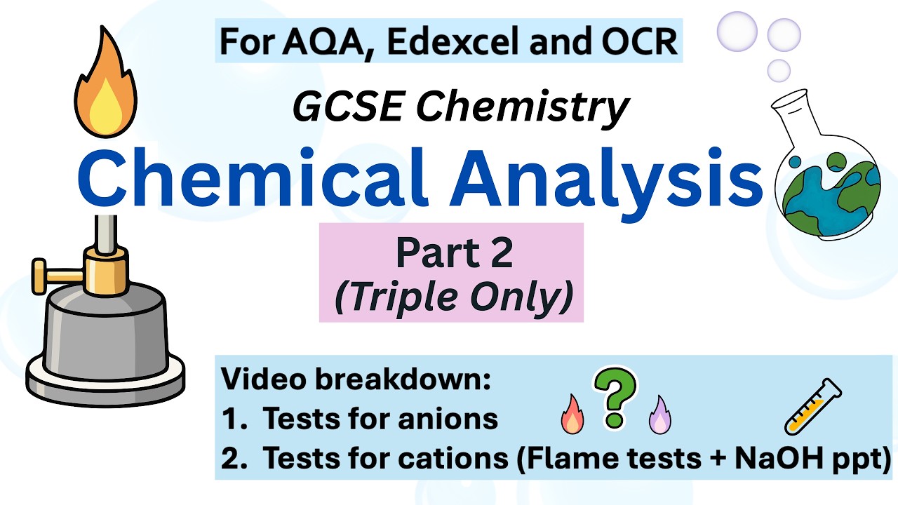 🧪 GCSE Chemistry Tests for Anions & Cations (Triple) | Chemical Analysis Part 2 | AQA Edexcel OCR 🔥