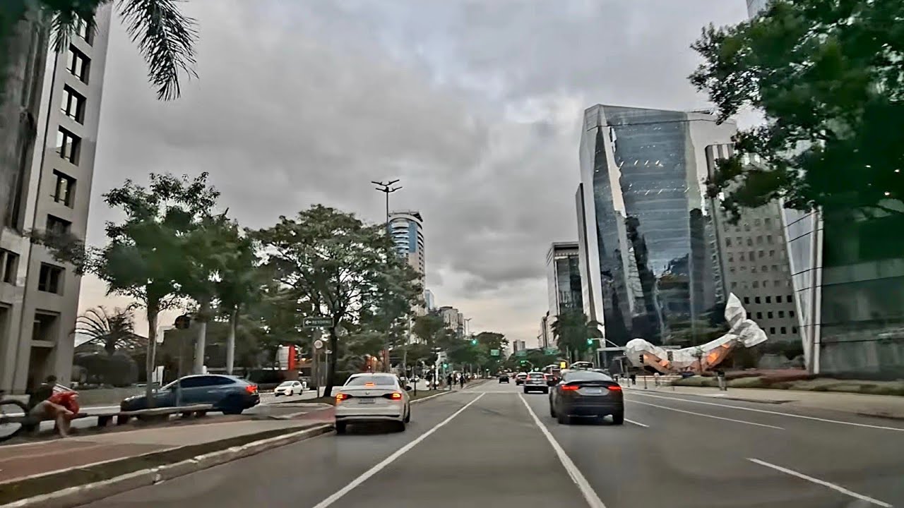 Driving in Faria Lima Avenue São Paulo SP #brazil #worldcities #travel #cidadesdobrasil #sampa #city