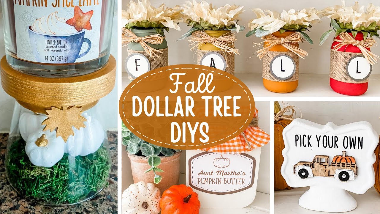 🍁 FALL Dollar Tree DIYS 🍁