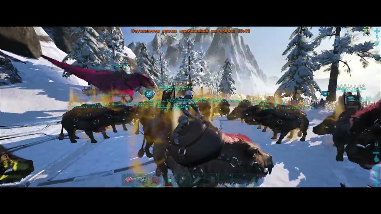ARK Survival Evolved Daeodon comedentis killing Megapithecus
