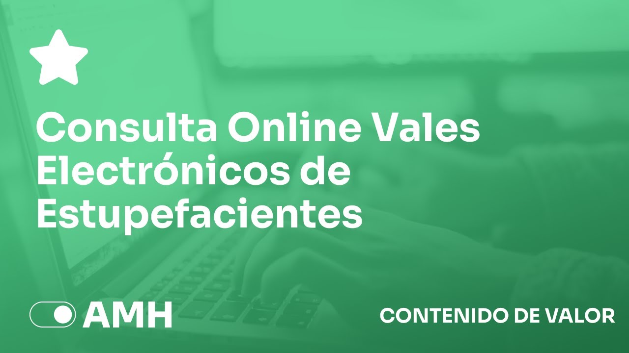 Consulta Online Vales de Estupefacientes en Farmatic - AMH Systemas