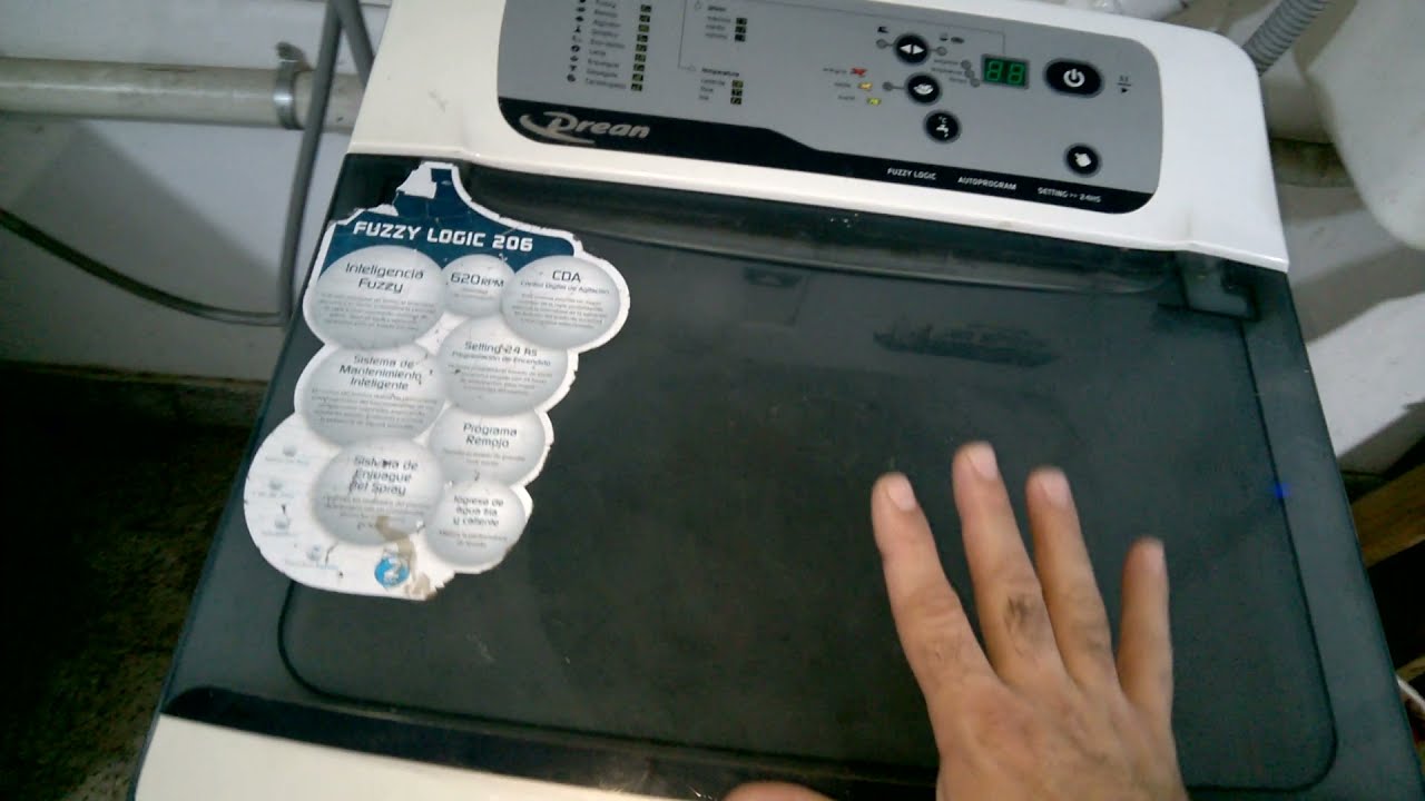 Modo service lavarropas drean fuzzy logic 156. Verificación de periféricos paso a paso.