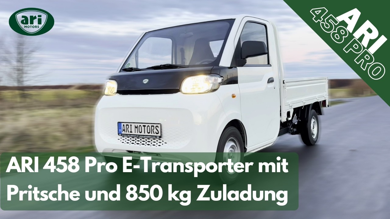 ARI 458 Pro Pritsche im Detail | Kompakter Elektrotransporter mit bis zu 850 kg Zuladung