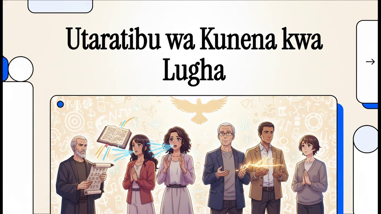 Utaratibu sahihi wa kunena kwa lugha Mbele za watu