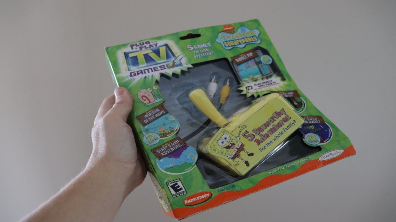 Unboxing And Playing A SpongeBob Plug And Play