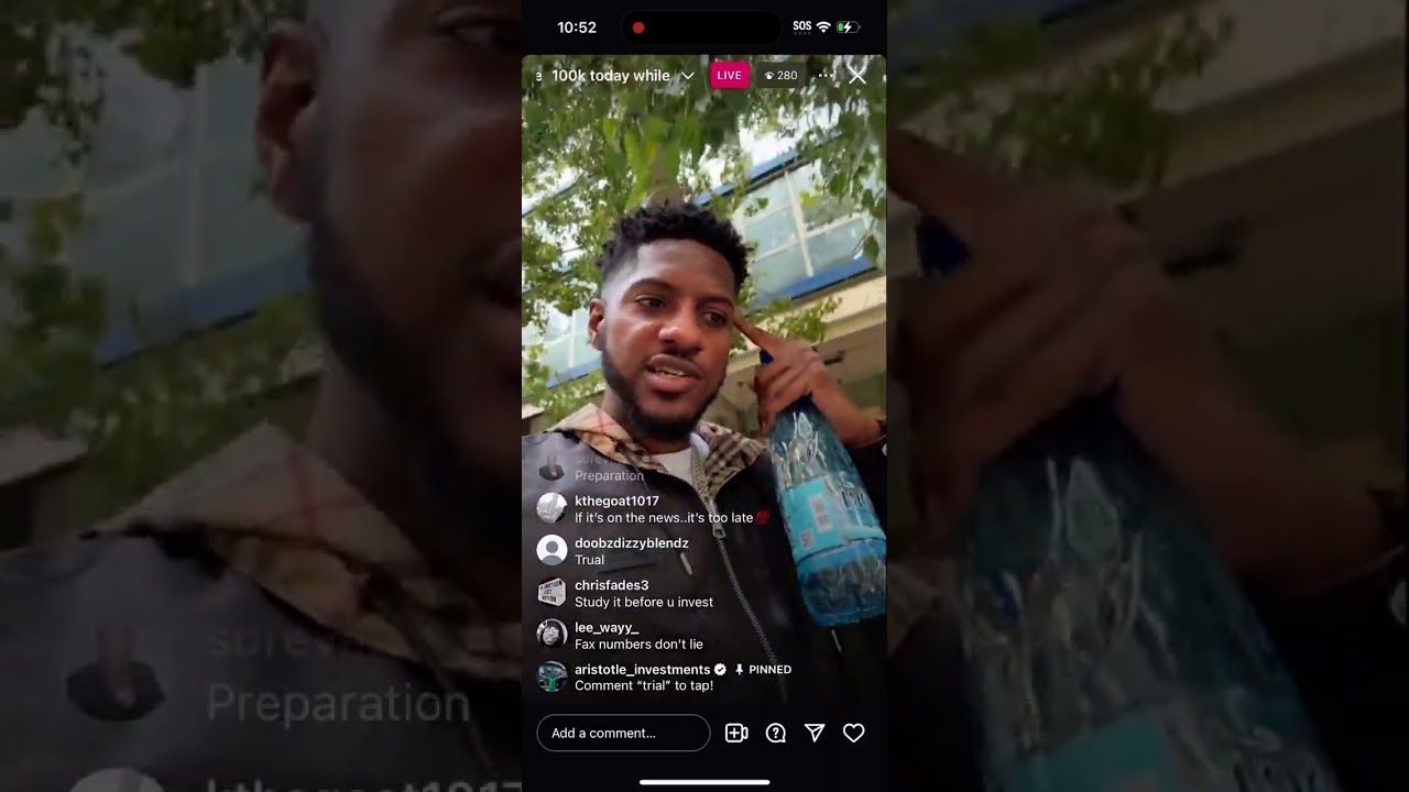 ARISTOTLE INVESTMENTS GOES IG LIVE !!!! GIVES MOTIVATION & FREE GAME 🧠 #fyp #kingbeeari #foryou