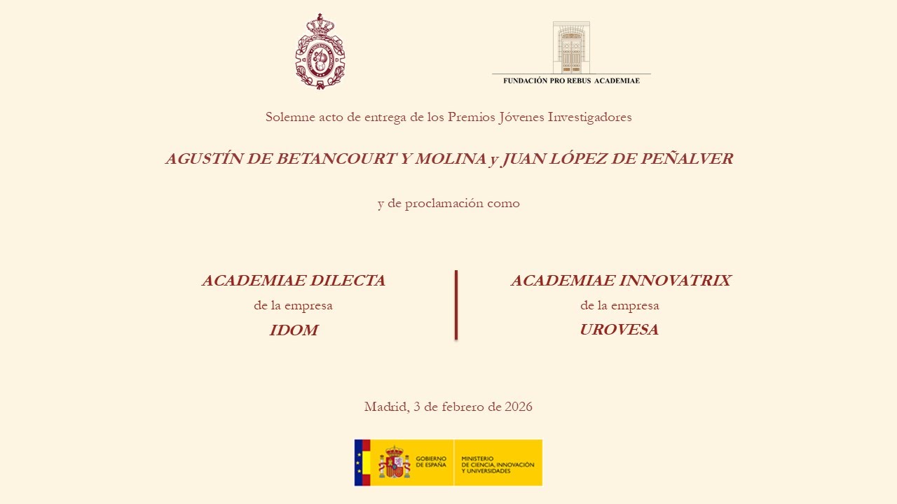 Entrega Premios de la RAI 2025 a Jóvenes Investigadores, Academiae Dilecta y Academiae Innovatrix