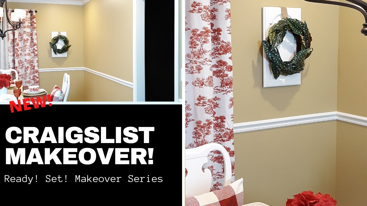 THRIFT MAKEOVER. BEAUTIFUL WALL DECOR CRAIGSLIST TRANSFORMATION. READY! SET! MAKEOVER! DIY