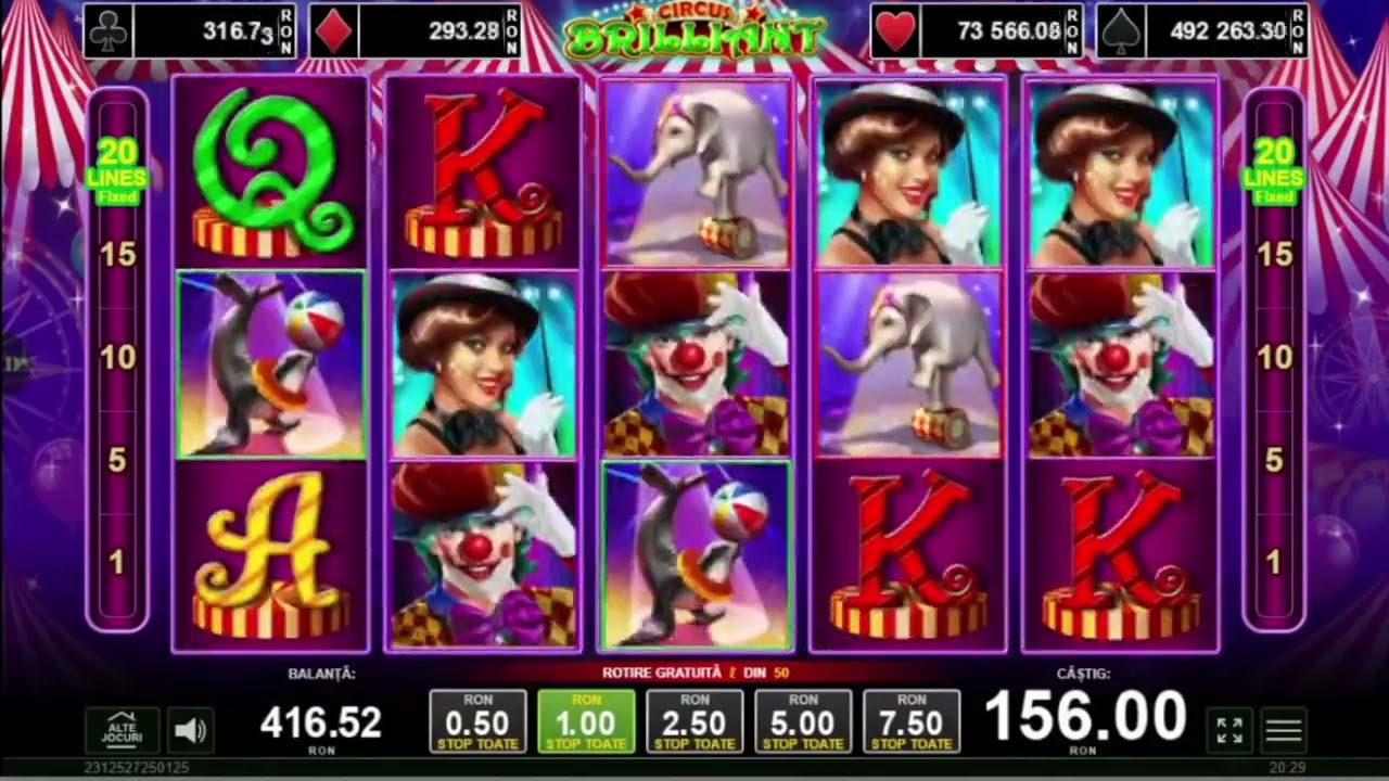 SPECIALA PE 10 LINII LA CIRCUS BRILLIANT #slots #alamicuslots #bigwin #circusbrilliant