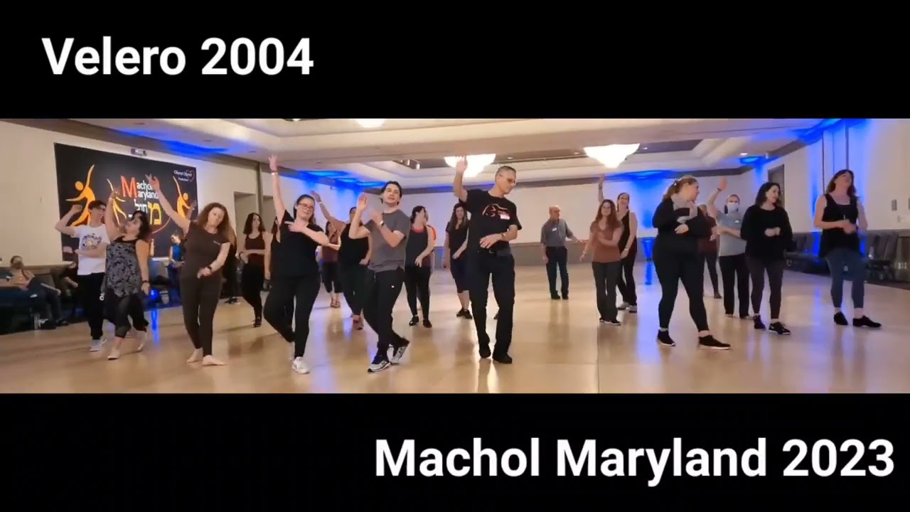Velero, 2004 Israeli folk line dance at Machol Maryland 2023, choreography by Carina Saslavsky