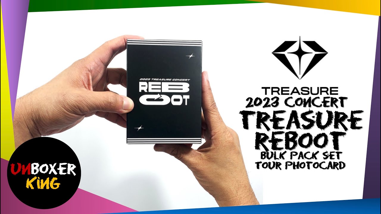 2023 TREASURE CONCERT REBOOT TOUR TRADING PHOTOCARD BULK PACK UNBOXING