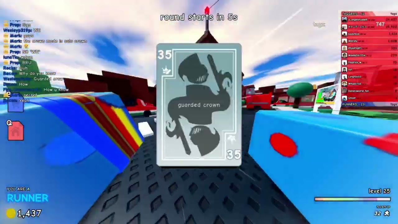 Playing on the new map in Untitled Tag Game