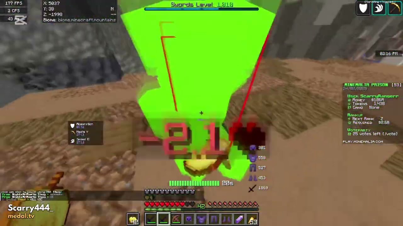 Opx Clowntage minemalia prison reset