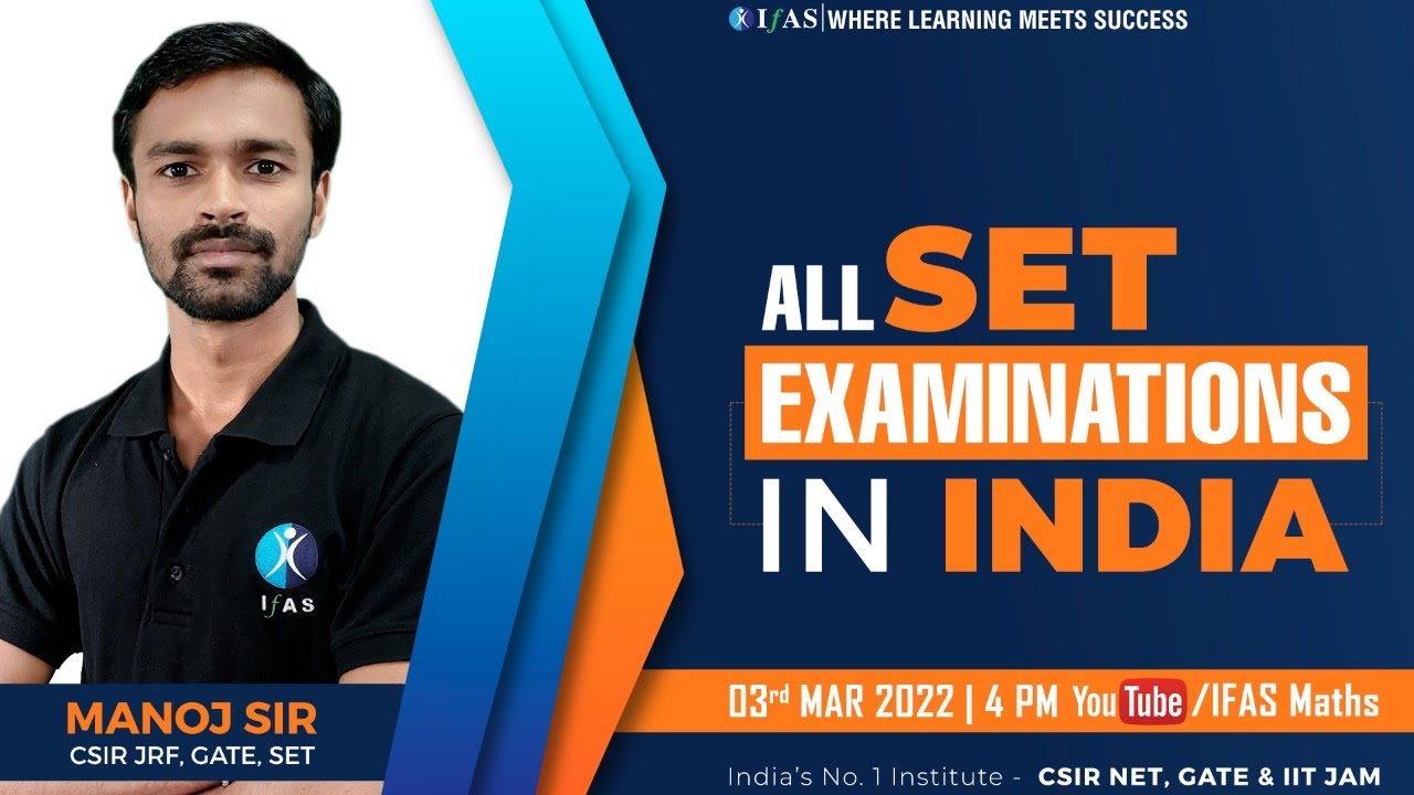 All SET Examinations in India | IFAS
