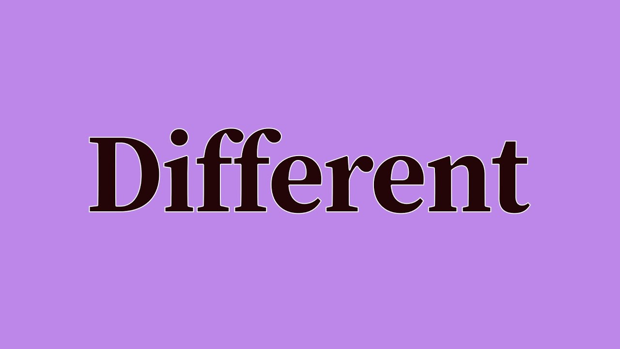Different Pronunciation and Meaning