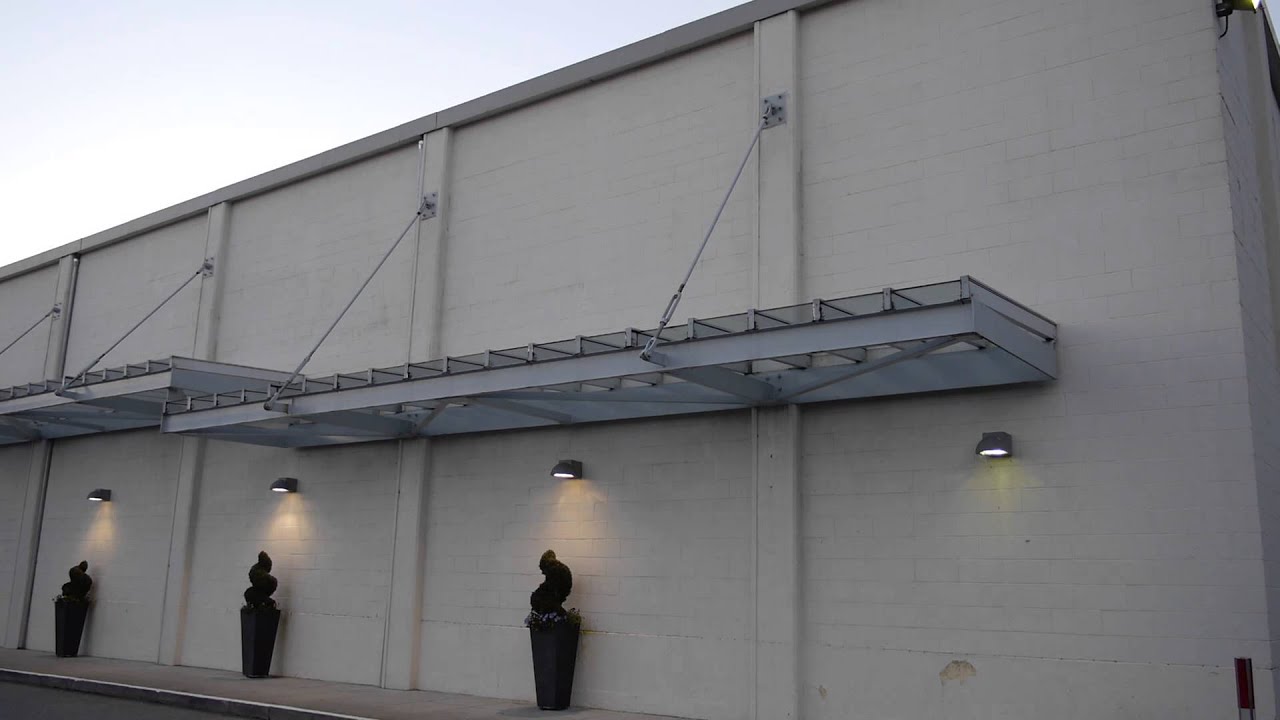 Major Glass Awning Installation