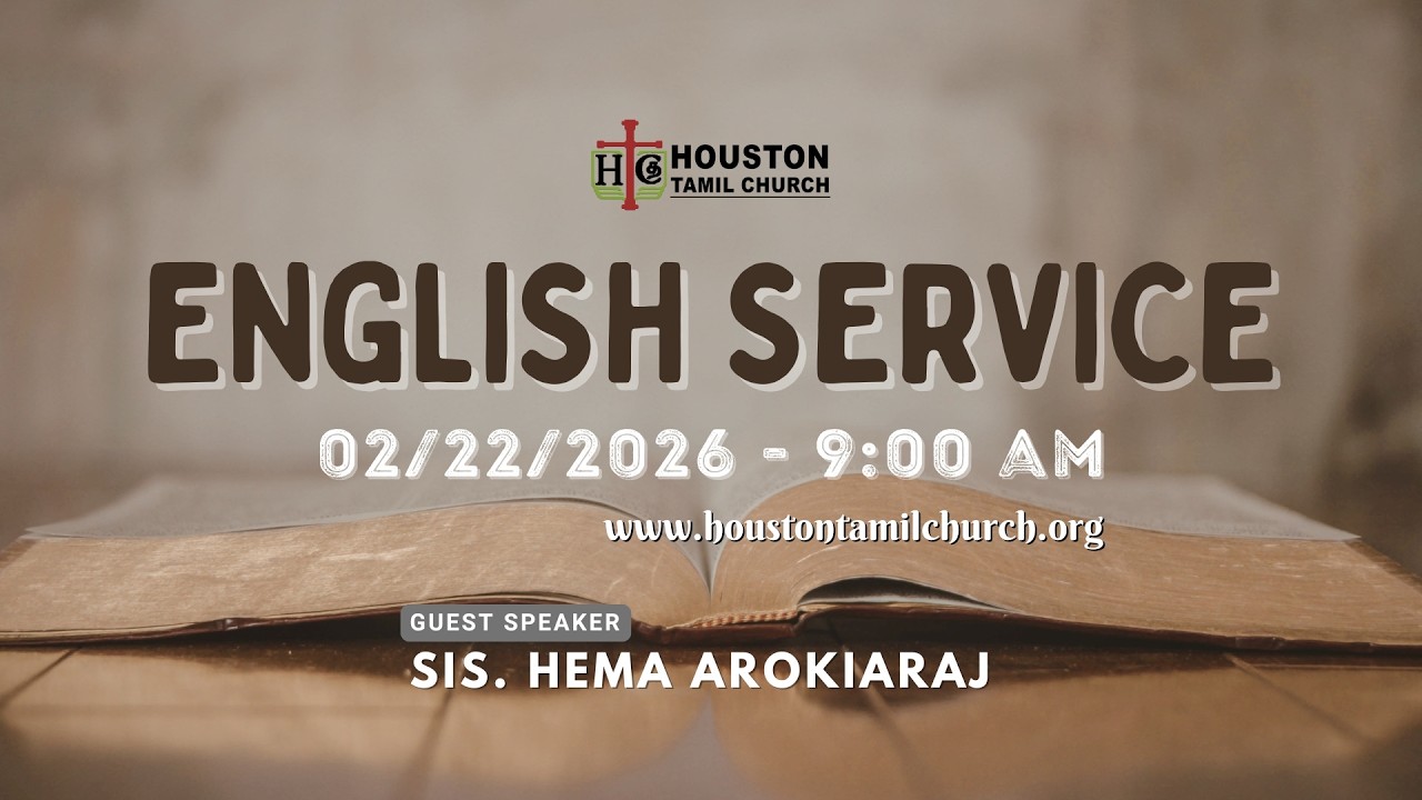 Sunday Service | Guest Speaker: Sis. Hema Arokiaraj | Houston Tamil Church