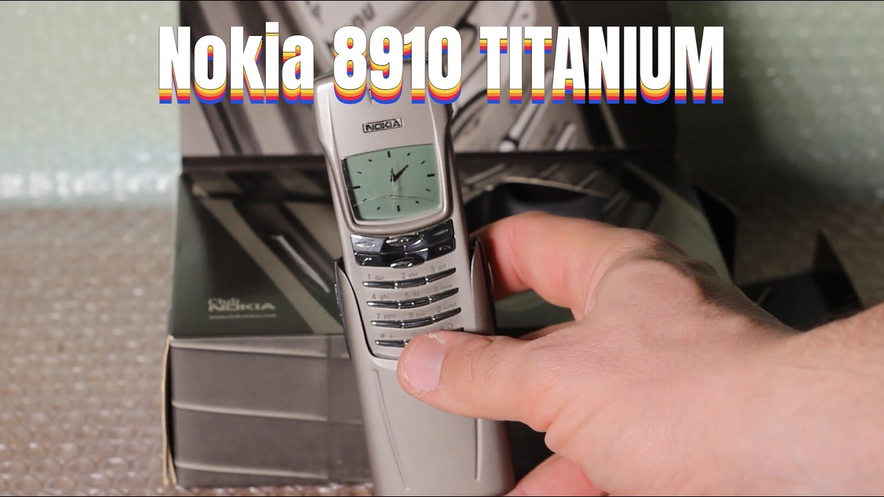 Ultra rare luxury vintage phone Nokia 8910 Titanium. Quick functioning test