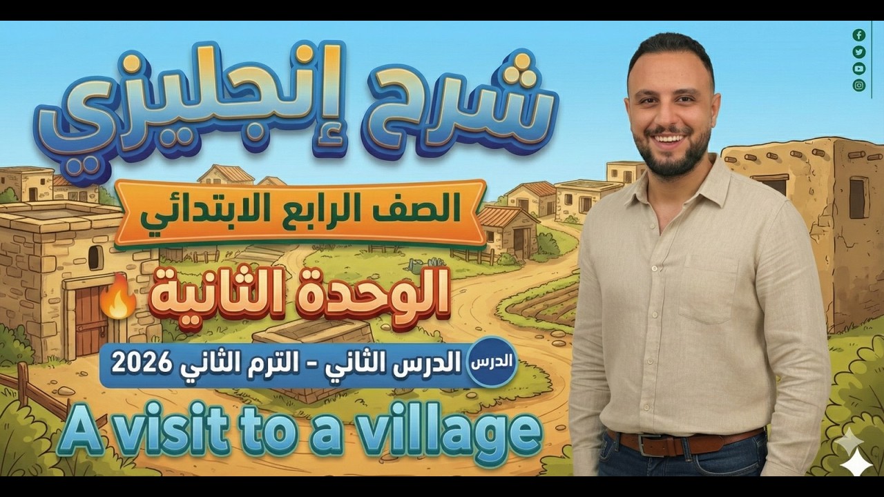 شرح إنجليزي الصف الرابع الابتدائي | الوحدة الأولى الدرس الثاني – الترم التاني 2026 Group B