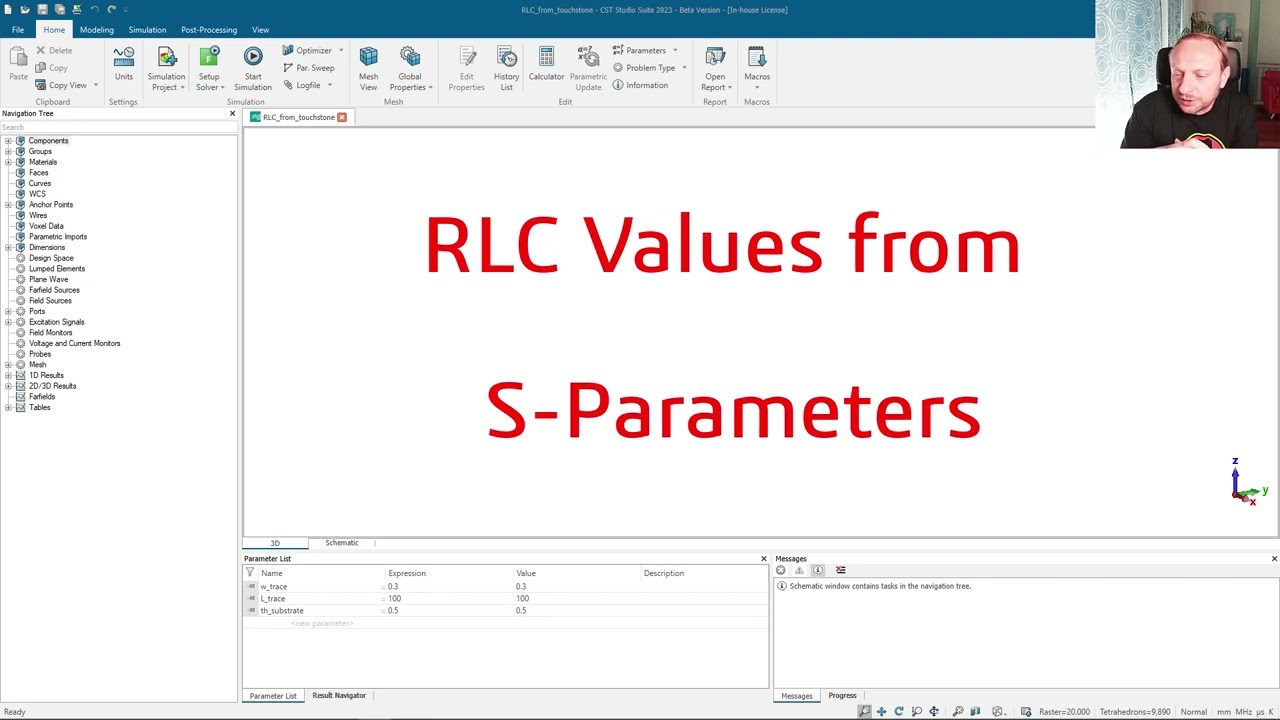 RLC from S Parameter