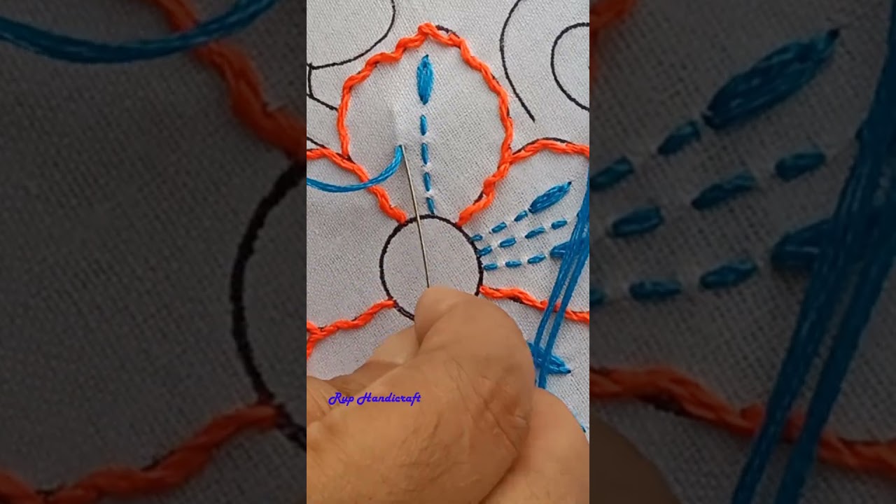 Nokshi Katha 😍😍 bangladeshi Traditional Nokshi Katha Hand Embroidery Design #short #videos #art