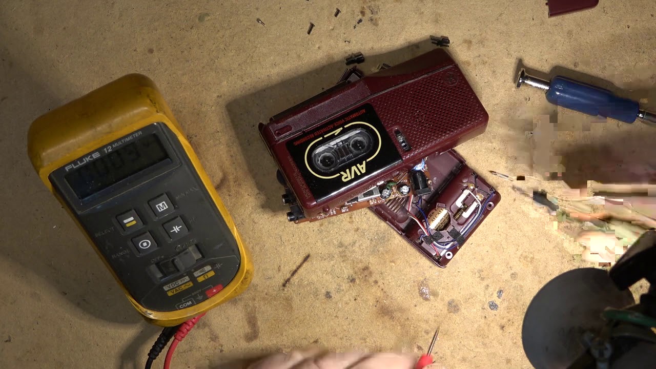 GE Model 3-5378ABG Microcassette Recorder totally dead repair