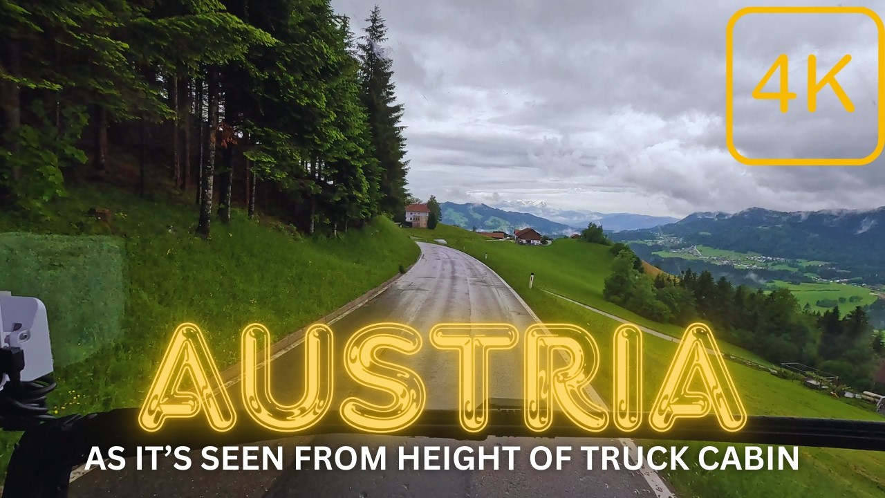 Scenic Austrian Truck Drive: Sulzberg to Wirtatobel Tunnel Langen