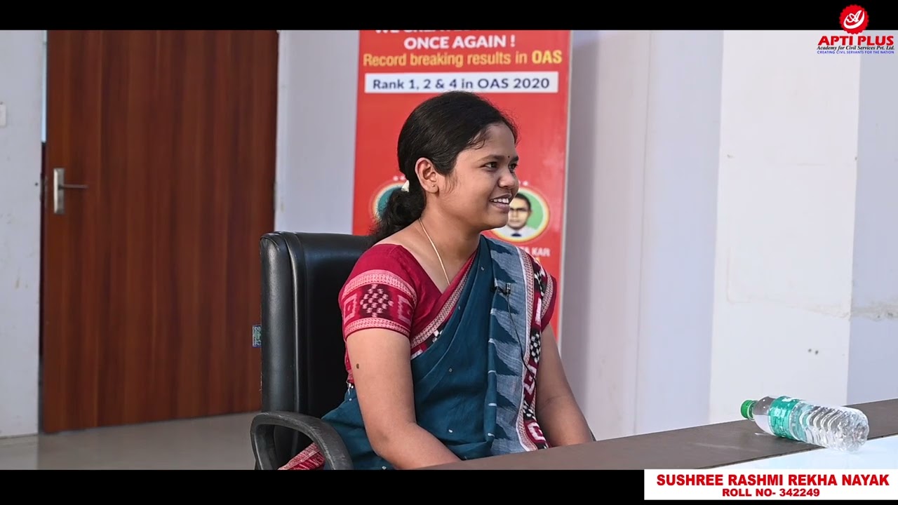 SUSHREE RASHMIREKHA NAYAK || RANK 434 || OAS 2022 || Mock Interview || APTI PLUS