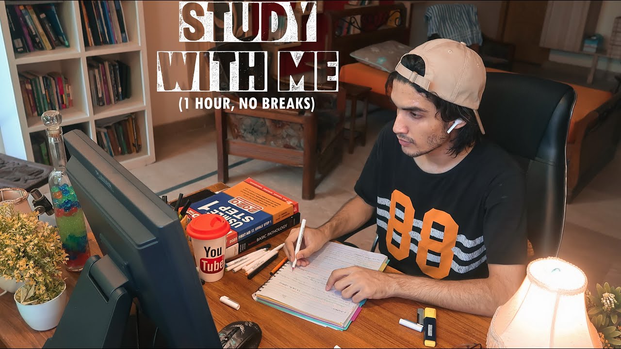 Real Time Motivation STUDY WITH ME: 1 HOUR (No Music, No breaks)