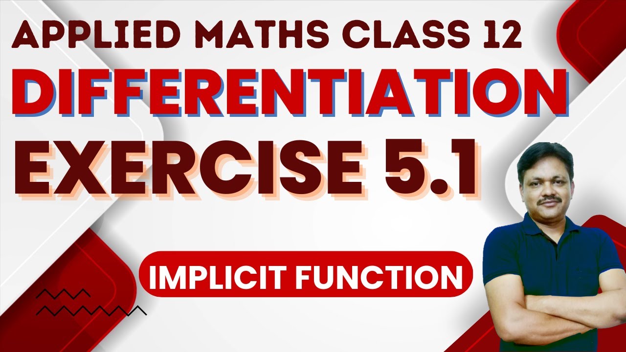 Differentiation Ex 5.1 | Applied mathematics class 12 |  Gaur Classes
