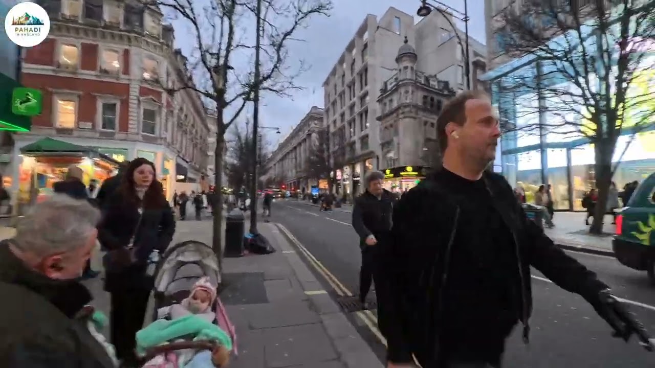 Central London 🇬🇧 walking tour February 2026, Oxford street London 🇬🇧 