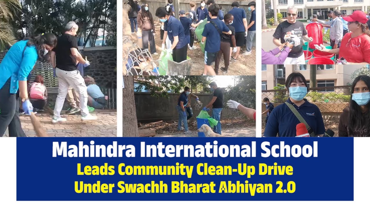 #Mahindra_International_School Leads Community Clean-Up Drive Under #Swachh_Bharat_Abhiyan