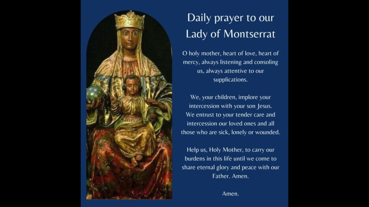 Daily prayer to Our Lady of Montserrat