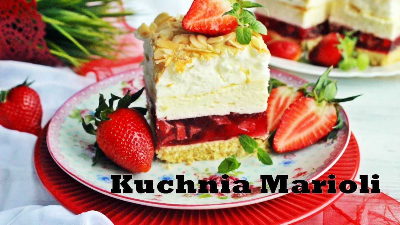 Ciasto truskawkowa chmurka