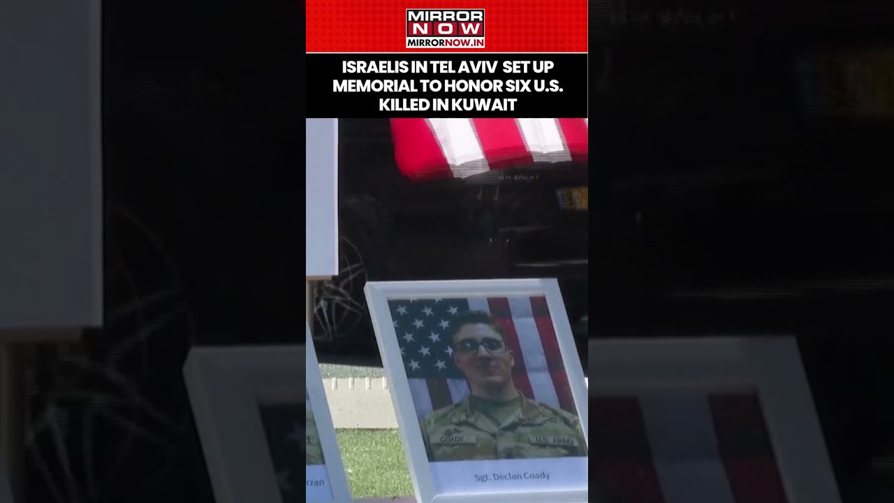 Israelis In Tel Aviv  Set Up Memorial To Honor Six U.S. Killed In Drone Strike In Kuwait #shorts
