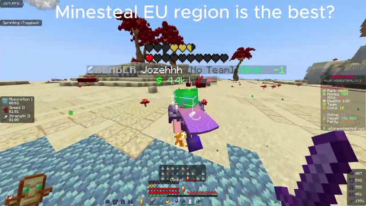 Minesteal EU or AS ?