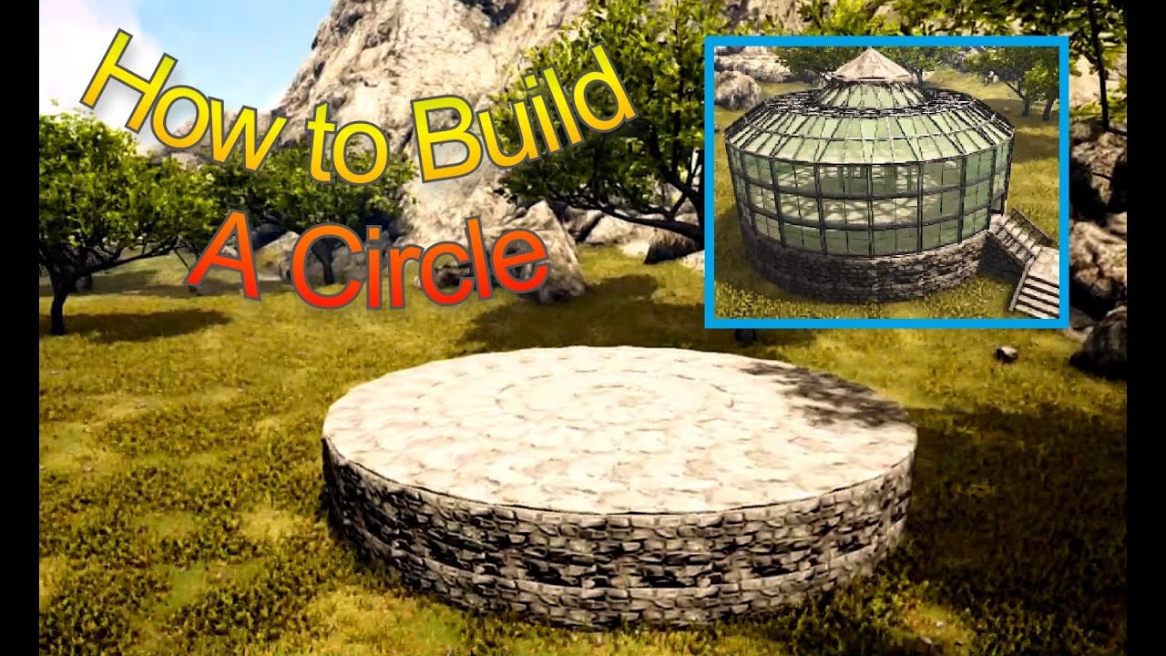 Ark Survival How to Build  a Circle -  Construir Círculo en Ark