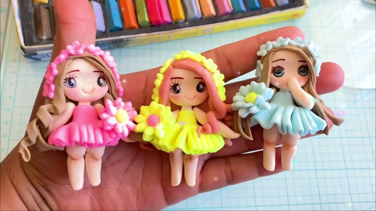 Muñecas en pasta flexible - bisçuit - fimo dolls - fomi moldeable - porcelana fría
