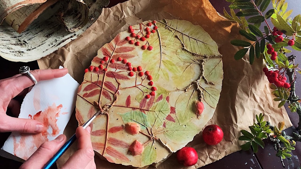 Watercolor painting on plaster  #2🌿 Full painting process