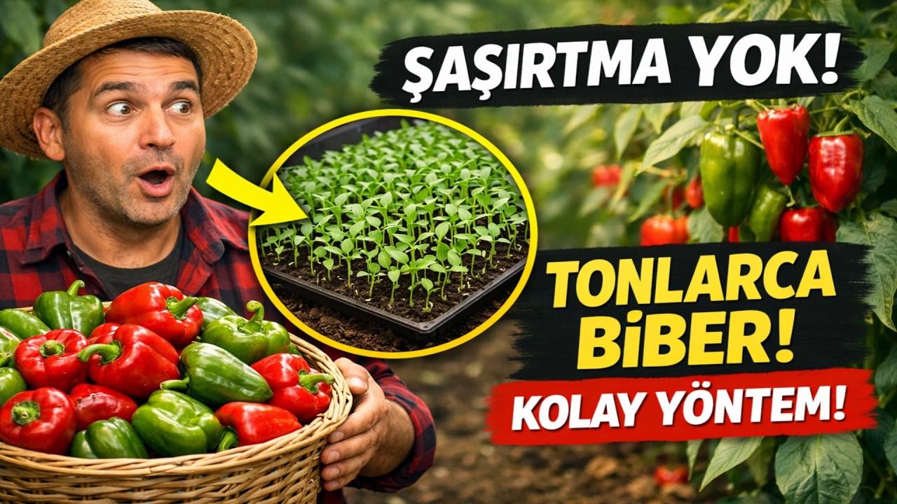 Şaşırtma derdi olmadan TONLARCA BİBER nasıl yetiştirilir? İşte SIRRINI açıklıyoruz! Bizim 