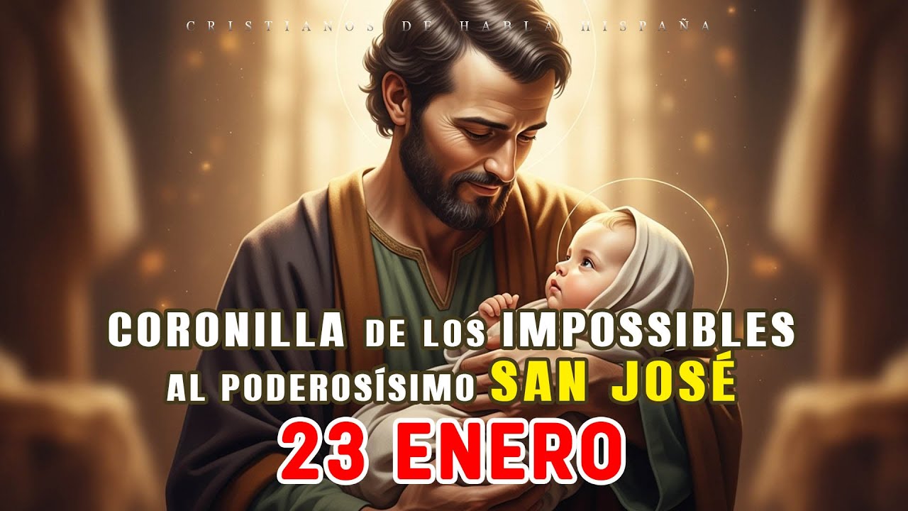 🟢CORONILLA DE LOS IMPOSIBLES 🌼AL PODEROSÍSIMO SAN JOSÉ 🌼 HOY 23 DE ENERO DE 2026🙌