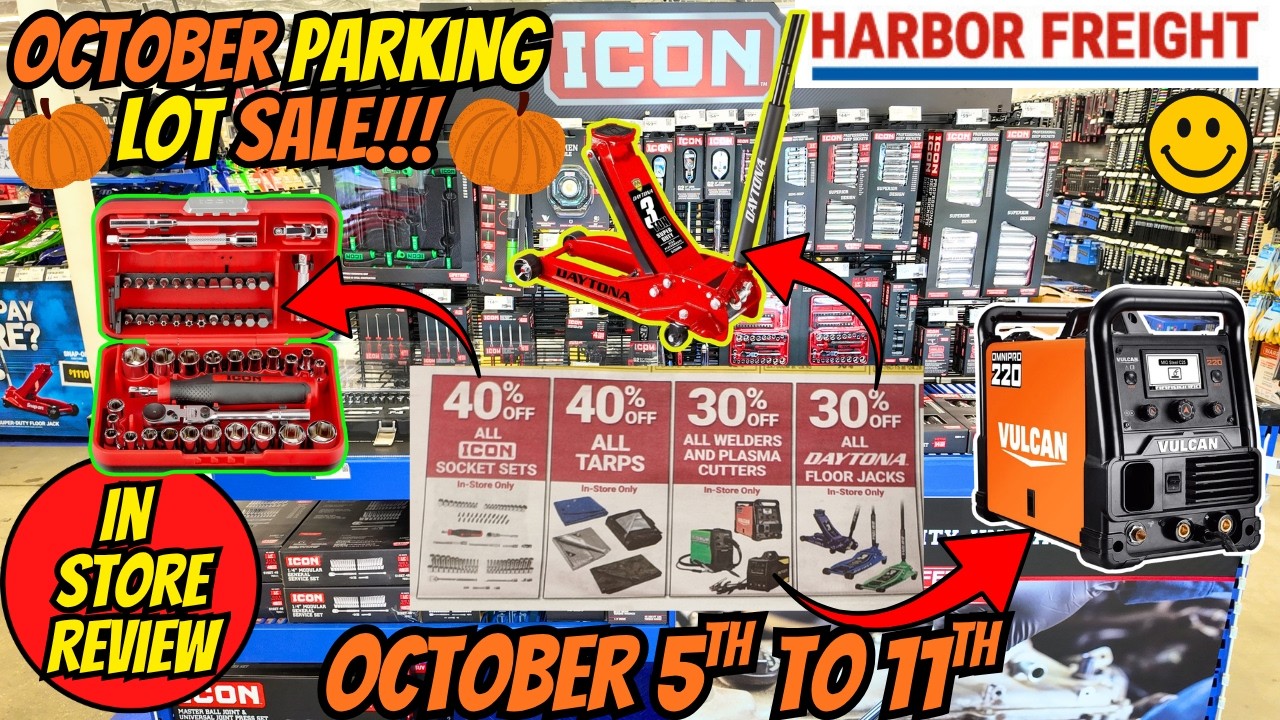 Распродажа на парковке Harbor Freight в октябре: подробный обзор главных предложений!