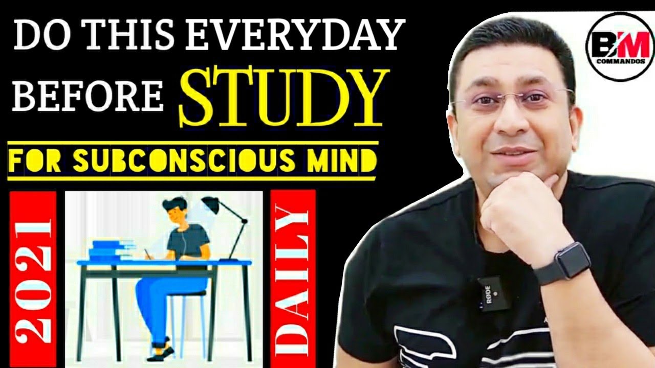 Best way to start study daily. | Positive energy for Subconscious mind | 2021 | Dr. Geetendra sir.