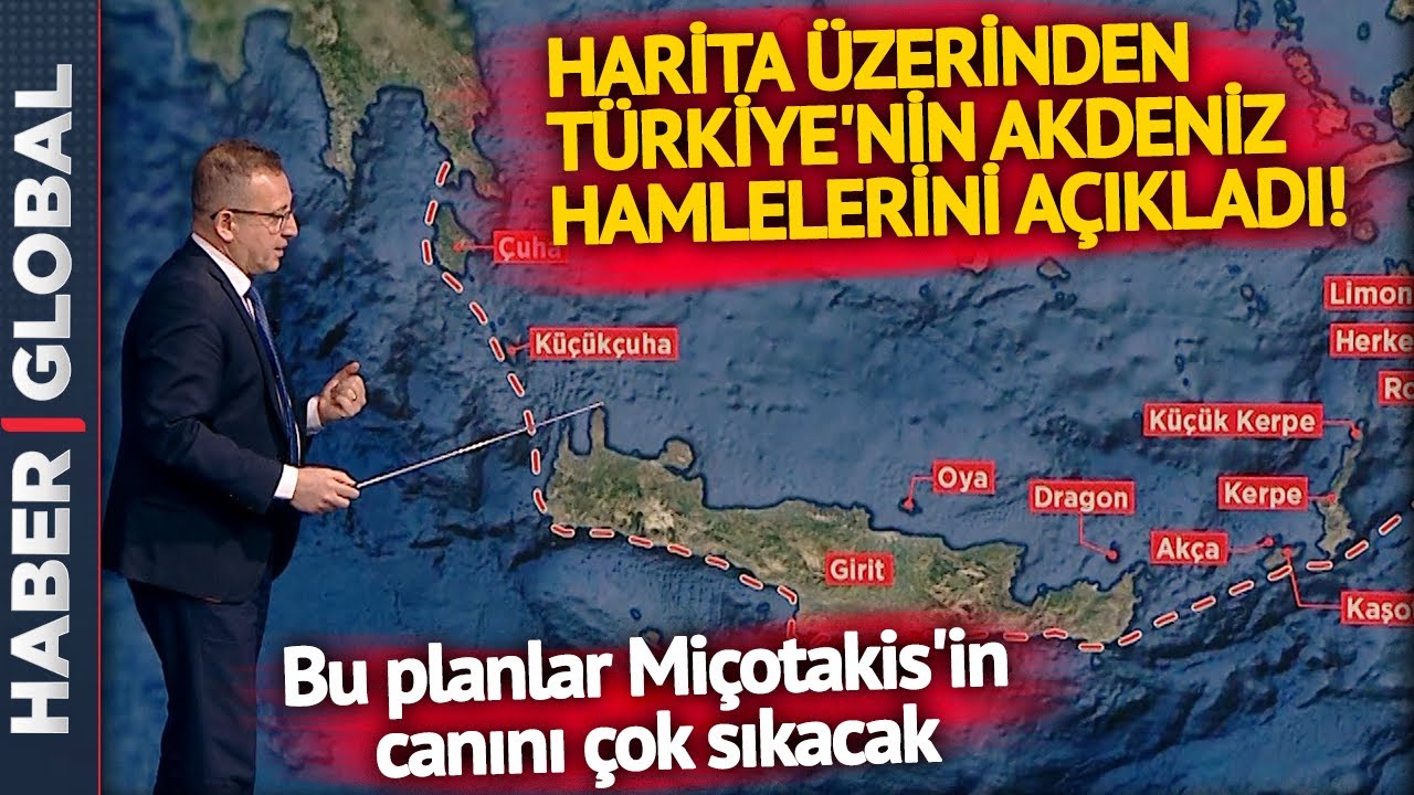 Yunanistan'ın Sinsi Planlarına Karşı Türkiye'nin Yapacağı Hamleleri Harita Üzerinden Gösterdi!