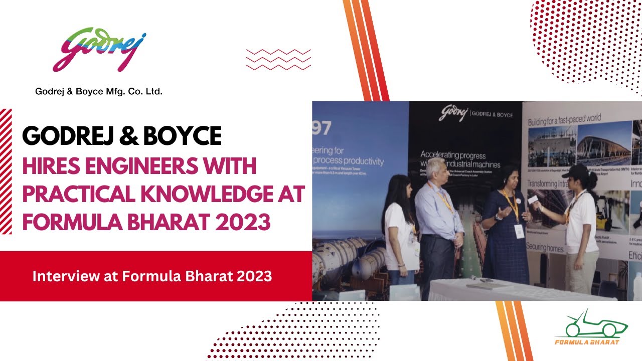 Interview: Godrej & Boyce hires engineers with practical knowledge at Formula Bharat 2023