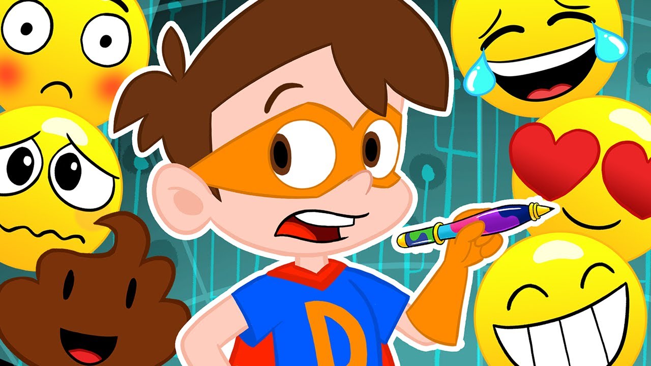 Evil Emojis vs Drew Pendous 💩 Phoney-Villains | Cool School Cartoons for Kids