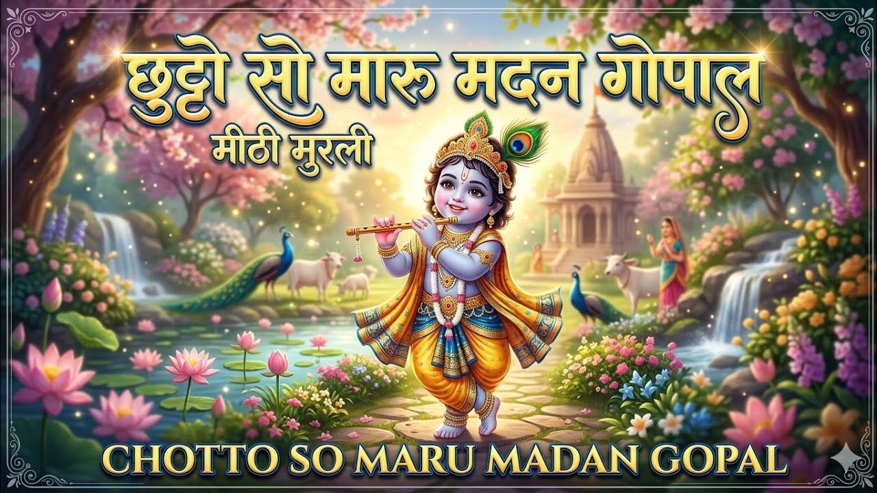 मधुर मदन गोपाल भजन | Chotto So Maru Madan Gopal | दिल को सुकून देने वाला संगीत 🪈
