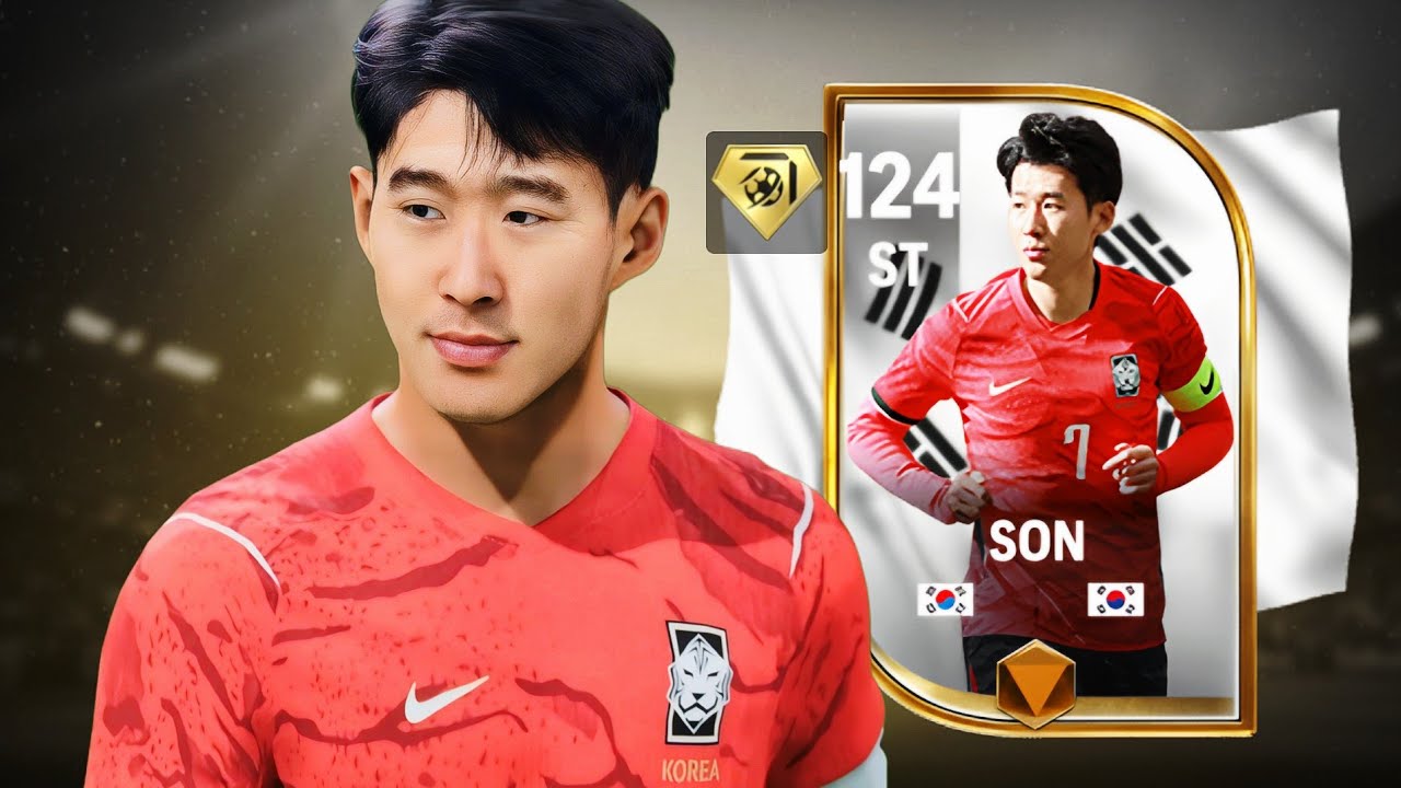 WORLDS GAME 119 OVR HEUNG MIN SON REVIEW FC MOBILE 🤯 119 OVR SON FC MOBILE || LION HINDI 