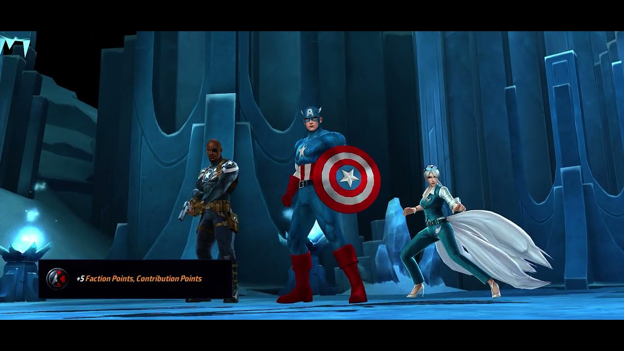 Marvel Future Fight - Dimension Rift - Frozen Kingdom #6 (Highest Difficulty) - Captain America